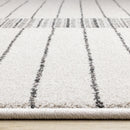  Kalora Interiors Mae White Black Intricate Line Design Rug, 7'10" x 11'2" IMAGE 9