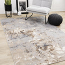  Kalora Interiors Emory Taupe White Brown Granite Rug, 5'3" x 7'7" IMAGE 2