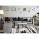  Kalora Interiors Swift Black White Patterned Lines Rug, 5'3" x 7'7" IMAGE 3