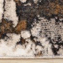  Kalora Interiors Zola Cream Taupe Brown Distressed Foliage Rug, 5'3" x 7'7" IMAGE 10