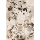  Kalora Interiors Zola Cream Taupe Brown Distressed Foliage Rug, 5'3" x 7'7" IMAGE 1