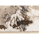  Kalora Interiors Zola Cream Taupe Brown Distressed Foliage Rug, 7'10" x 10'6" IMAGE 8