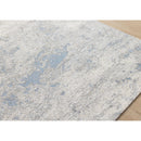  Kalora Interiors Cathedral Cream Blue Grey Marble Rug, 5'1" x 7'7" IMAGE 4