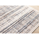  Kalora Interiors Swift Cream Taupe Distressed Lines Rug, 5'3" x 7'7" IMAGE 4