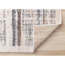  Kalora Interiors Swift Cream Taupe Distressed Lines Rug, 5'3" x 7'7" IMAGE 6