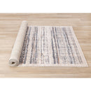  Kalora Interiors Swift Cream Taupe Distressed Lines Rug, 5'3" x 7'7" IMAGE 7
