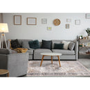  Kalora Interiors Emory Taupe White Brown Elegant Medallion Rug, 5'3" x 7'7" IMAGE 3