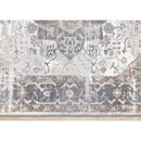  Kalora Interiors Emory Taupe White Brown Elegant Medallion Rug, 7'10'' x 10'6'' IMAGE 8
