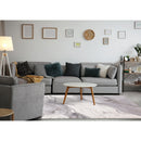  Kalora Interiors Emory Grey White Marble Design Rug, 5'3" x 7'7" IMAGE 3