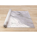  Kalora Interiors Emory Grey White Marble Design Rug, 5'3" x 7'7" IMAGE 7