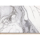  Kalora Interiors Emory Grey White Marble Design Rug, 5'3" x 7'7" IMAGE 8