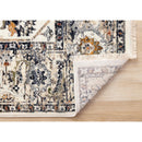  Kalora Interiors Serene Cream Blue Intricate Border Rug, 6'7" x 10'2" IMAGE 6