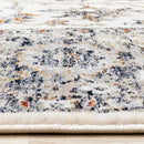  Kalora Interiors Serene Cream Blue Intricate Border Rug, 6'7" x 10'2" IMAGE 9