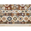  Kalora Interiors Samira Cream Red Orange Traditional Classic Border Rug, 5'3" x 7'10" IMAGE 8