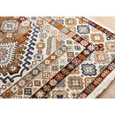  Kalora Interiors Samira Cream Red Orange Traditional Classic Border Rug, 7'10" x 10'2" IMAGE 4