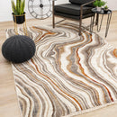  Kalora Interiors Samira Curvy Waves Rug, 6'7" x 10'2" IMAGE 2