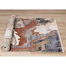  Kalora Interiors Samira Beige Brown Blue Acrylic Pour Rug, 5'3" x 7'10" IMAGE 7