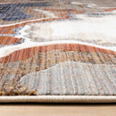  Kalora Interiors Samira Beige Brown Blue Acrylic Pour Rug, 5'3" x 7'10" IMAGE 9