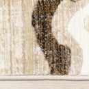  Kalora Interiors Samira Beige Brown Blue Acrylic Pour Rug, 7'10" x 10'2" IMAGE 10