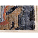  Kalora Interiors Samira Beige Brown Blue Acrylic Pour Rug, 7'10" x 10'2" IMAGE 5