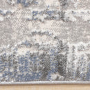 Kalora Interiors Luca Grey White Blue Distressed Border Rug, 7'10" x 10'6" IMAGE 10