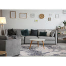  Kalora Interiors Luca Blue Cream Marble Print Rug, 6'7" x 9'6" IMAGE 3