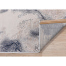  Kalora Interiors Luca Blue Cream Marble Print Rug, 6'7" x 9'6" IMAGE 6