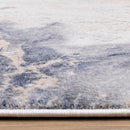 Kalora Interiors Luca Blue Cream Marble Print Rug, 6'7" x 9'6" IMAGE 9