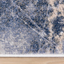  Kalora Interiors Luca Blue Cream Marble Print Rug, 7'10" x 10'6" IMAGE 10