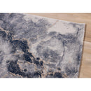  Kalora Interiors Luca Blue Cream Marble Print Rug, 7'10" x 10'6" IMAGE 4
