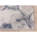  Kalora Interiors Luca Blue Cream Marble Print Rug, 7'10" x 10'6" IMAGE 5