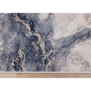  Kalora Interiors Luca Blue Cream Marble Print Rug, 7'10" x 10'6" IMAGE 8