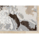  Kalora Interiors Luca Taupe Organic Swirl Rug, 5'3" x 7'7" IMAGE 5