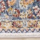  Kalora Interiors Marisa Cream Blue Traditional Border Floral Rug, 5'3" x 7'10" IMAGE 10
