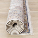  Kalora Interiors Marisa Cream Blue Traditional Border Floral Rug, 5'3" x 7'10" IMAGE 13