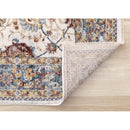  Kalora Interiors Marisa Cream Blue Traditional Border Floral Rug, 5'3" x 7'10" IMAGE 6