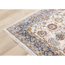  Kalora Interiors Marisa Cream Blue Traditional Border Floral Rug, 7'10" x 10'2" IMAGE 12