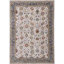  Kalora Interiors Marisa Cream Blue Traditional Border Floral Rug, 7'10" x 10'2" IMAGE 1