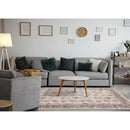  Kalora Interiors Marisa Cream Blue Traditional Border Floral Rug, 7'10" x 10'2" IMAGE 3