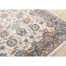  Kalora Interiors Marisa Cream Blue Traditional Border Floral Rug, 7'10" x 10'2" IMAGE 4