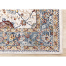 Kalora Interiors Marisa Cream Blue Traditional Border Floral Rug, 7'10" x 10'2" IMAGE 5