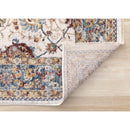  Kalora Interiors Marisa Cream Blue Traditional Border Floral Rug, 7'10" x 10'2" IMAGE 6