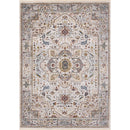  Kalora Interiors Marisa Cream Beige Floral Medallion Rug, 5'3" x 7'10" IMAGE 1