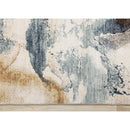  Kalora Interiors Marisa Blue Orange White Granite Swirl Rug, 7'10" x 10'2" IMAGE 8