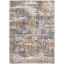  Kalora Interiors Marisa Distressed Abstract Red Yellow Blue Plush Rug, 5'3" x 7'10" IMAGE 1