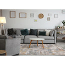  Kalora Interiors Marisa Distressed Abstract Red Yellow Blue Plush Rug, 5'3" x 7'10" IMAGE 3