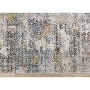  Kalora Interiors Marisa Distressed Abstract Red Yellow Blue Plush Rug, 5'3" x 7'10" IMAGE 8