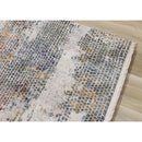  Kalora Interiors Marisa Distressed Abstract Red Yellow Blue Plush Rug, 7'10" x 10'2" IMAGE 4