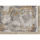  Kalora Interiors Marisa Distressed Abstract Red Yellow Blue Plush Rug, 7'10" x 10'2" IMAGE 5