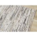  Kalora Interiors Luca Beige Grey Organic Lines Rug, 3'11" x 5'7" IMAGE 4